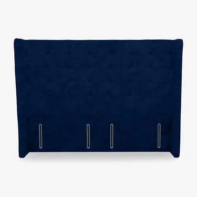 Furniture Village Onyx High Floor Standing Headboard - Super King - Aston Navy