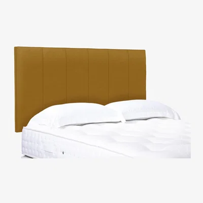Furniture Village Heyman High Strutted Headboard - King Size - Plush Corn