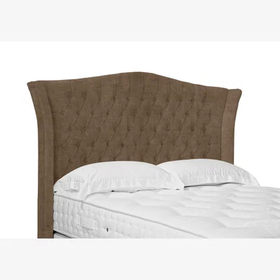 Furniture Village Haven High Floor Standing Headboard - Double - Lace Caramel