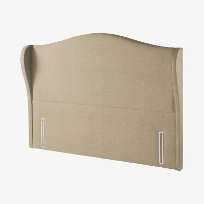 Feather & Black Harrison Spinks Premium Woodburn Headboard, Emperor - Herringbone Cotton