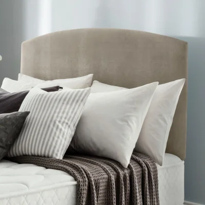 Habitat Silentnight Selene 150 Velvet Kingsize Headboard - Mink