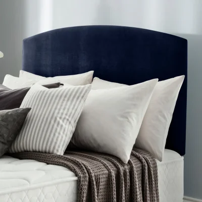 Habitat Silentnight Selene Velvet Double Headboard - Maritime