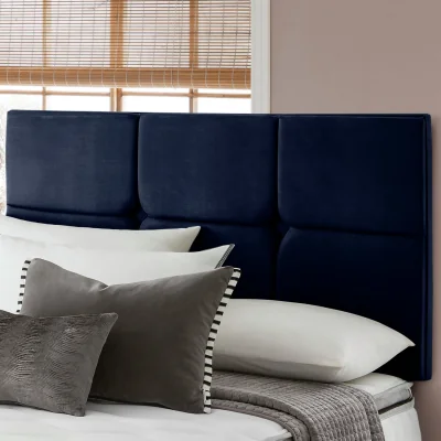 Habitat Silentnight Arezzo Velvet Kingsize Headboard - Maritime