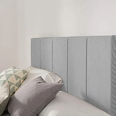 Habitat Silentnight Brescia Woven Kingsize Headboard-Light Grey