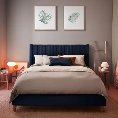 Habitat Silentnight Slumber Fabric Superking Headboard - Blue