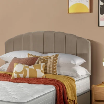 Habitat Silentnight Merlin Fabric Kingsize Headboard - Mink