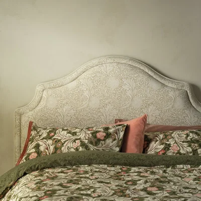 Habitat Habitat X William Morris Apple Kingsize Headboard - Cream