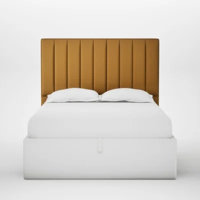 Heal's Heal's Retta Headboard Double Smart Cotton Linen Sahara