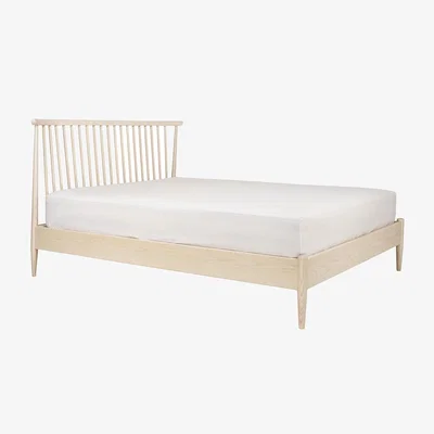 Heal's Ercol Salina Bed King Size spindle headboard bed