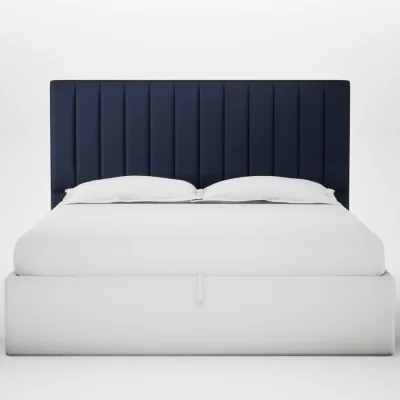 Heal's Heal's Retta Headboard Super King Smart Cotton Linen Indigo