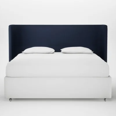 Heal's Heal's Monroe Headboard Super King Smart Cotton Linen Indigo