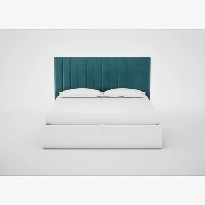 Heal's Heal's Retta Headboard Double Capelo Linen-Cotton Etruscan Red