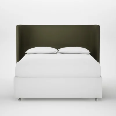 Heal's Heal's Monroe Headboard King Smart Cotton Linen Myrtle