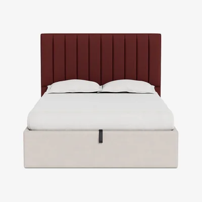 Heal's Heal's Retta Headboard King Capelo Linen-Cotton Etruscan Red