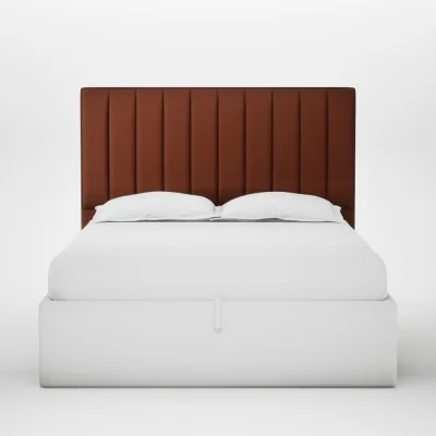 Heal's Heal's Retta Headboard King Smart Cotton Linen Rust