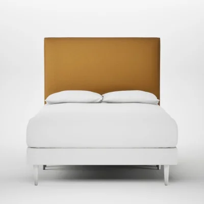 Heal's Heal's Newman Headboard Lift Storage Double Smart Cotton Linen Sahara