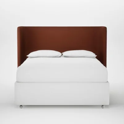 Heal's Heal's Monroe Headboard King Smart Cotton Linen Rust