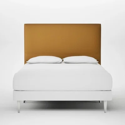 Heal's Heal's Newman Headboard Lift Storage Super King Smart Cotton Linen Sahara