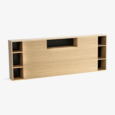 La Redoute Biface Oak Veneer Storage Headboard