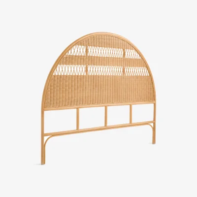 La Redoute Karaa Rounded Woven Rattan Headboard
