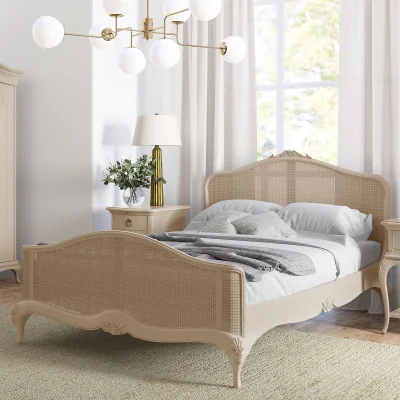 La Redoute Ivory French-Vintage Rattan Headboard