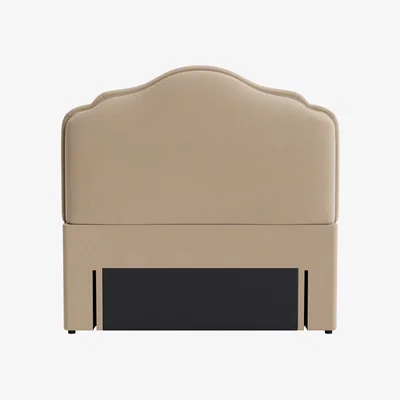 Loaf Sugar Puff Headboard, Double (Toasted Muffin Clever Cotton)