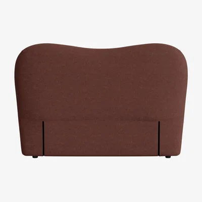 Loaf Monroe Headboard, King (Mulberry Wine Clever Linen)