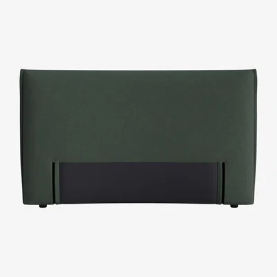 Loaf Archy Headboard, Double (Stilton Blue Clever Slubby Cotton)