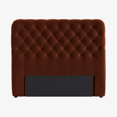 Loaf Snoozemuffin Headboard, King (Sticky Toffee Clever Velvet)