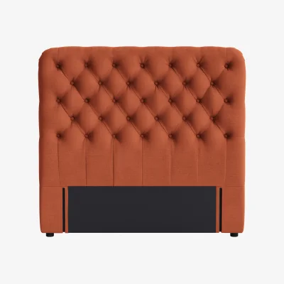 Loaf Snoozemuffin Headboard, Double (Marmalade Clever Linen)