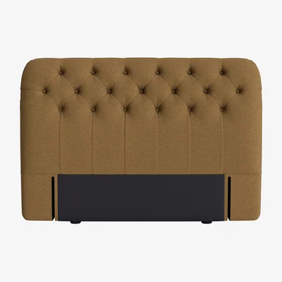 Loaf Bedlington Headboard, King (Treehouse Clever Slubby Linen)