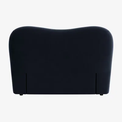 Loaf Monroe Headboard, King (Liquorice Blue Clever Velvet)