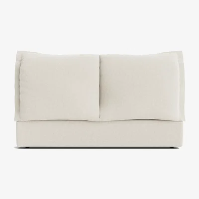 Loaf Beddy-Byes Headboard, Double (Wooden Spoon Clever Slubby Linen)