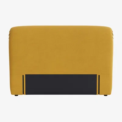 Loaf Cookie Headboard, King (Butter Drip Clever Linen)