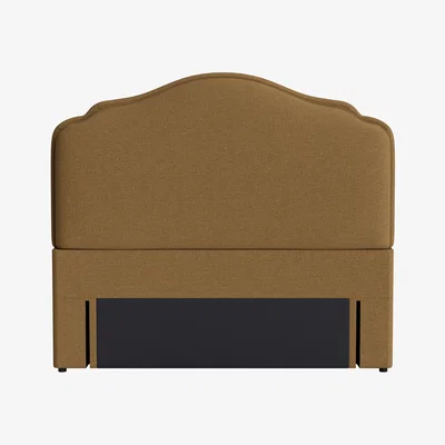 Loaf Sugar Puff Headboard, King (Treehouse Clever Slubby Linen)