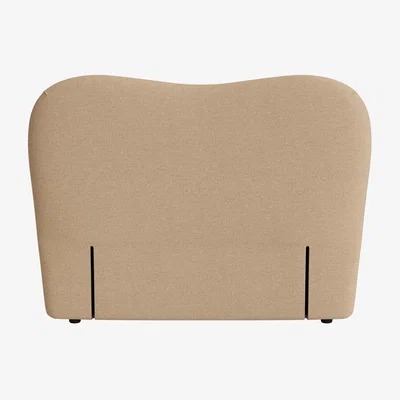 Loaf Monroe Headboard, Double (Dipped Biscuit Clever Slubby Linen)