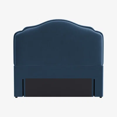 Loaf Sugar Puff Headboard, King (Shipping Forecast Clever Velvet)