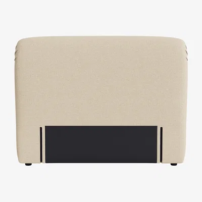 Loaf Cookie Headboard, Double (Sandy Shoe Clever Slubby Linen)