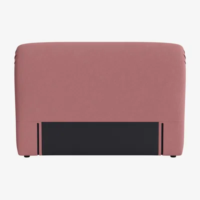 Loaf Cookie Headboard, King (Rosy Posy Clever Slubby Cotton)