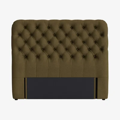 Loaf Snoozemuffin Headboard, King (Waxed Jacket Clever Linen)