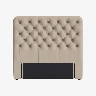 Loaf Snoozemuffin Headboard, Double (Mushroom Stalk Clever Linen)
