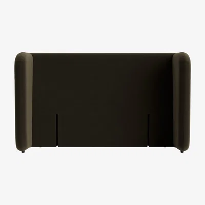 Loaf Snoozeliner Headboard, King (Wine Bottle Clever Velvet)