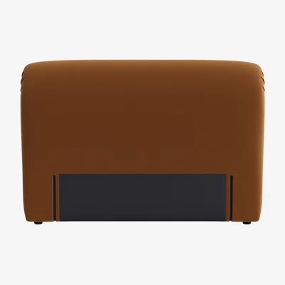 Loaf Cookie Headboard, King (Found Chestnut Clever Velvet)