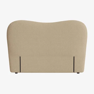 Loaf Monroe Headboard, King (Wooden Spoon Clever Slubby Linen)