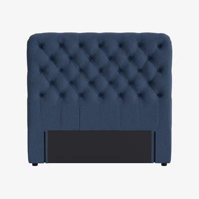 Loaf Snoozemuffin Headboard, Double (Cookbook Blue Clever Linen)