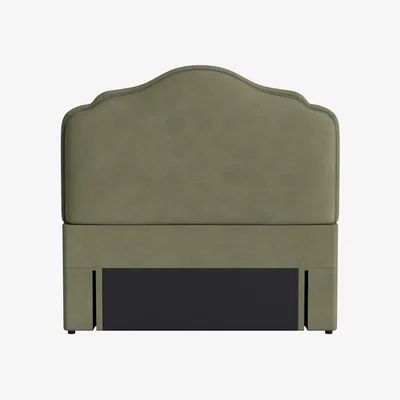 Loaf Sugar Puff Headboard, Double (Allotment Clever Cotton)