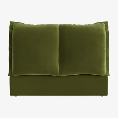 Loaf Beddy-Byes Headboard, Double (Grass Clippings Clever Velvet)