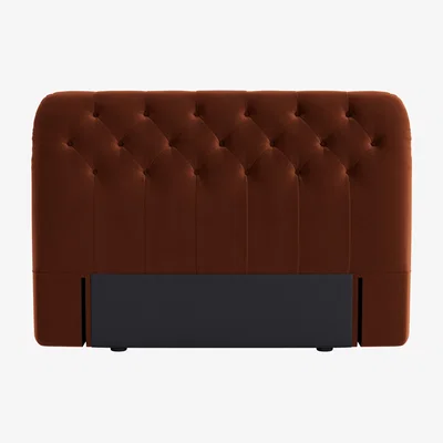 Loaf Bedlington Headboard, King (Sticky Toffee Clever Velvet)