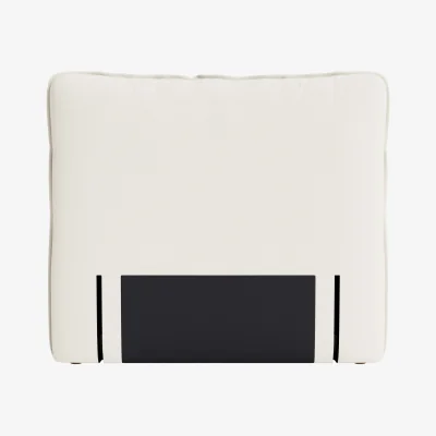 Loaf Pillow Talker Headboard, Double (Clotted Cream Clever Slubby Linen)