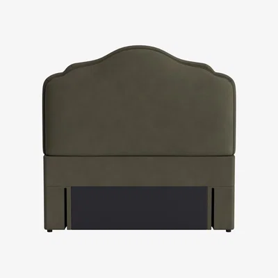 Loaf Sugar Puff Headboard, Double (Woody Walk Clever Cotton)